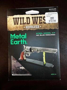 NEW!! Metal Earth Wild West Revolver Steel Model Kit